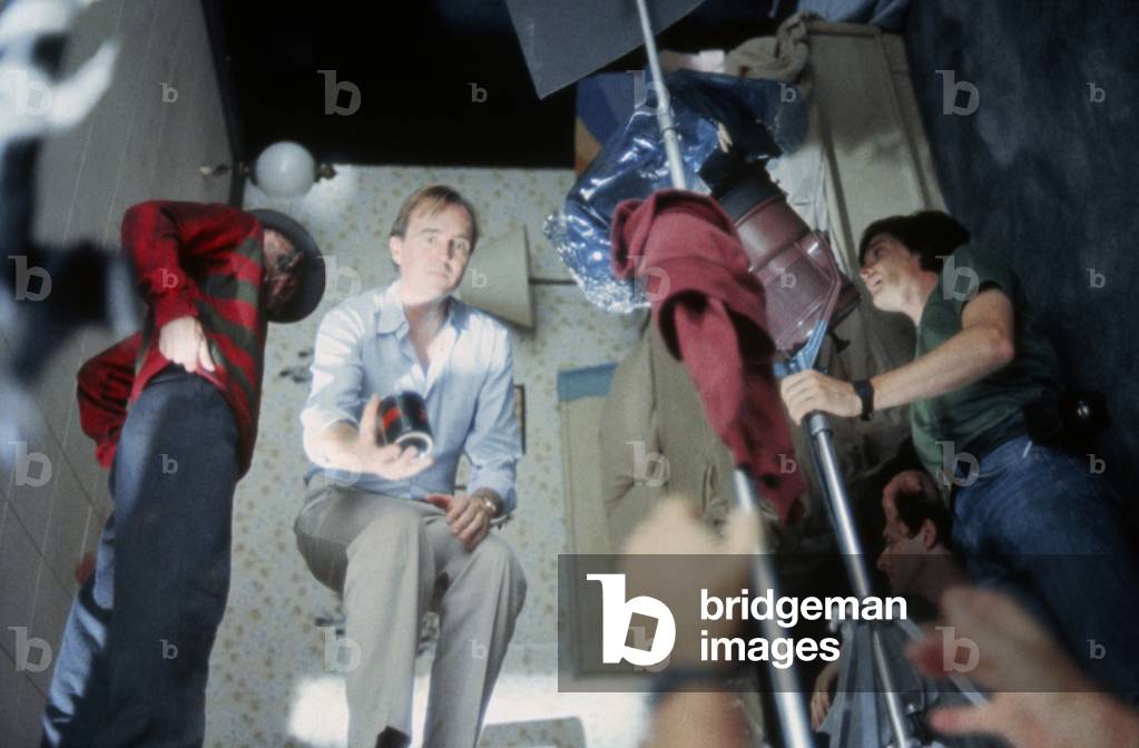 On The Set, Wes Craven With Robert Englund., A Nightmare On Elm Street 1984 Directed By Wes Craven