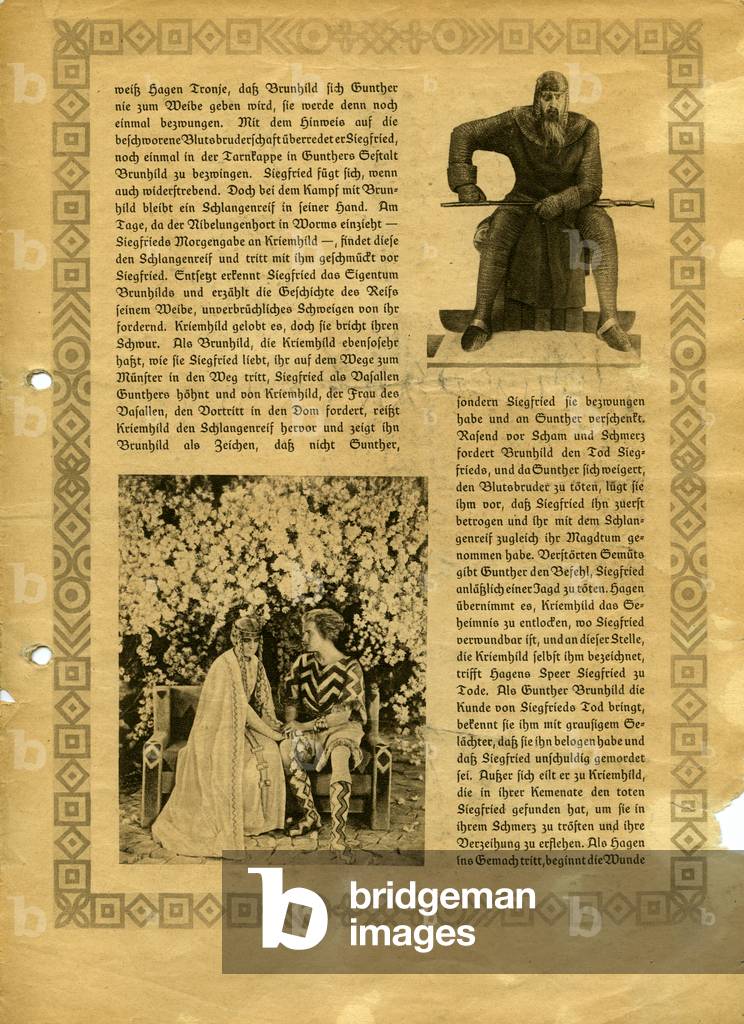 Die Nibelungen, 1924 Synopsis (La mort de Siegfried)