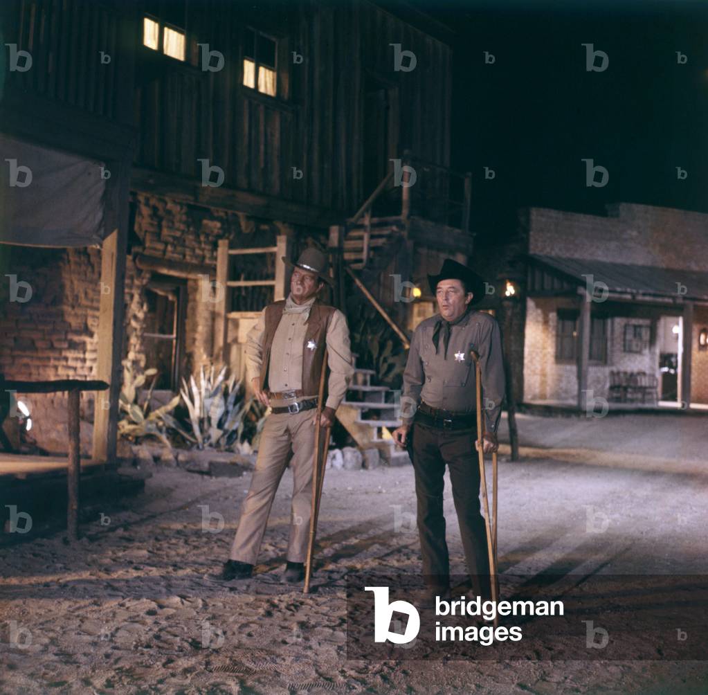 John Wayne And Robert Mitchum, El Dorado 1967 Directed By Howard Hawks