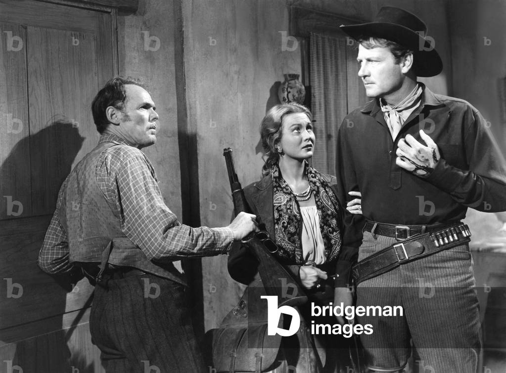 Henry Hull, Virginia Mayo And Joel Mccrea., Colorado Territory 1949 Directed By Raoul Walsh