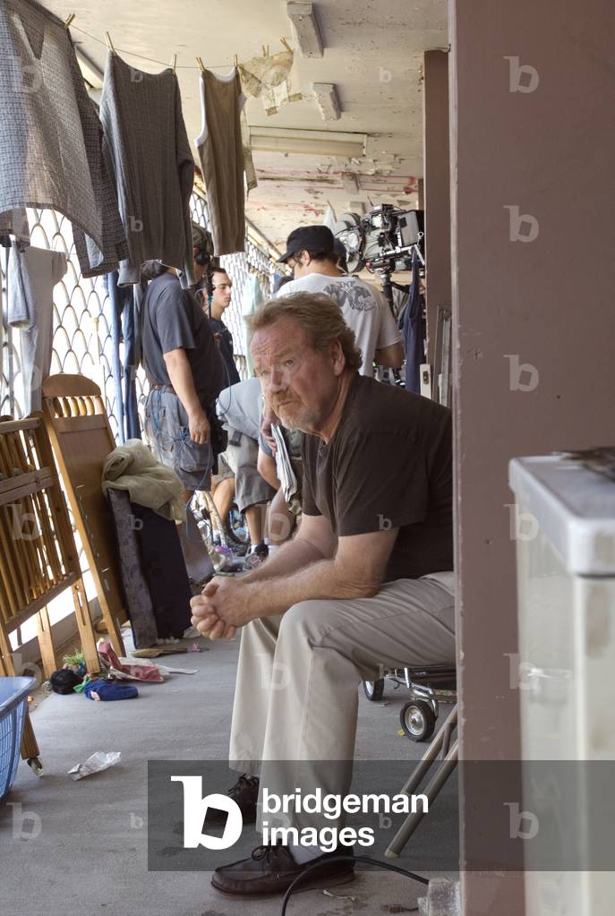 On The Set, Ridley Scott, American Gangster 2007 Directed By Ridley Scott