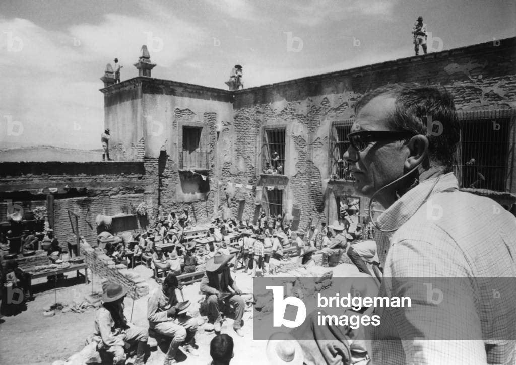 On The Set, The Director, Sam Peckinpah, The Wild Bunch 1969 Directed By Sam Peckinpah