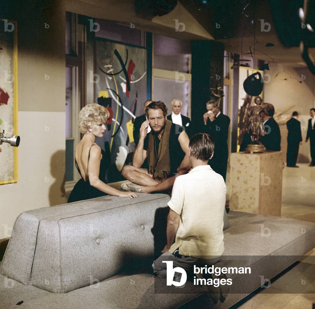On The Set, Jack Lee Thompson Directs Paul Newman And Shirley Maclaine, What A Way To Go ! 1964 Directed By Jack Lee Thompson