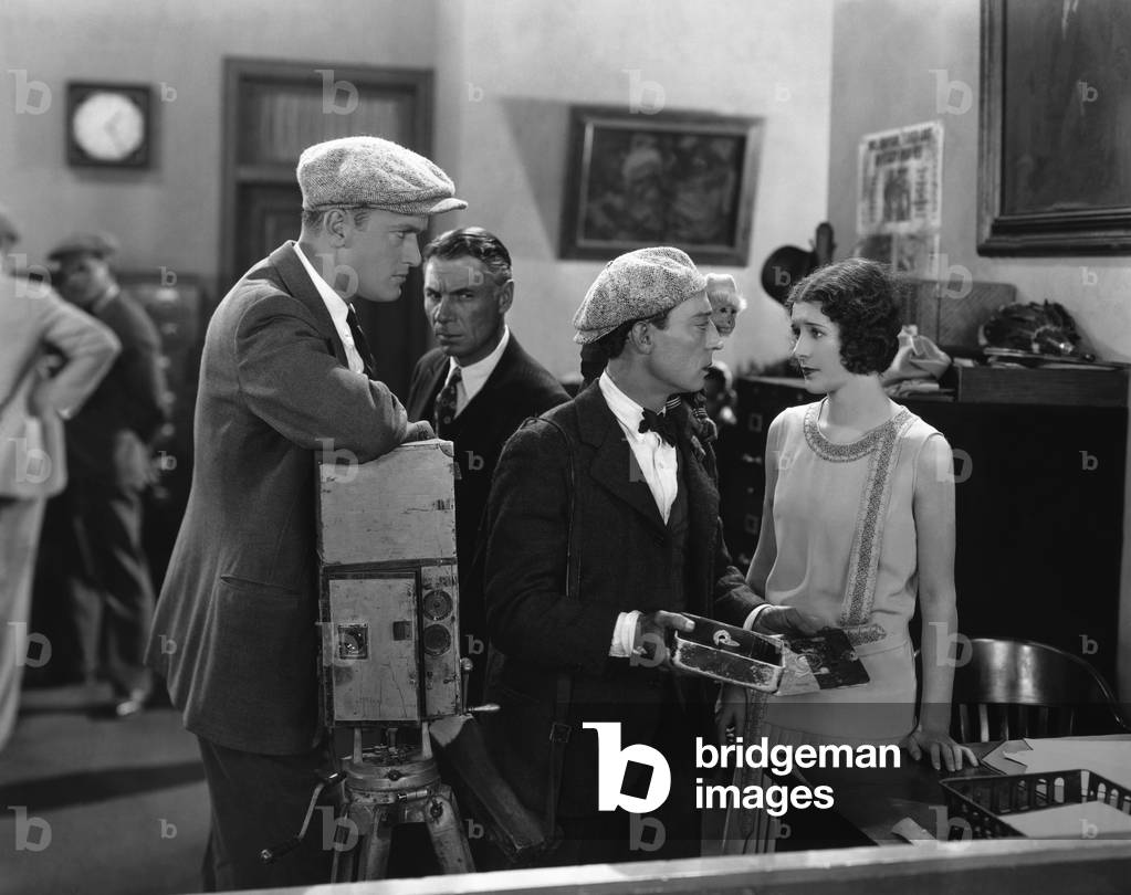 Harold Goodwin, Buster Keaton And Marceline Day, The Cameraman 1928 Directed By Edward M. Sedgwick