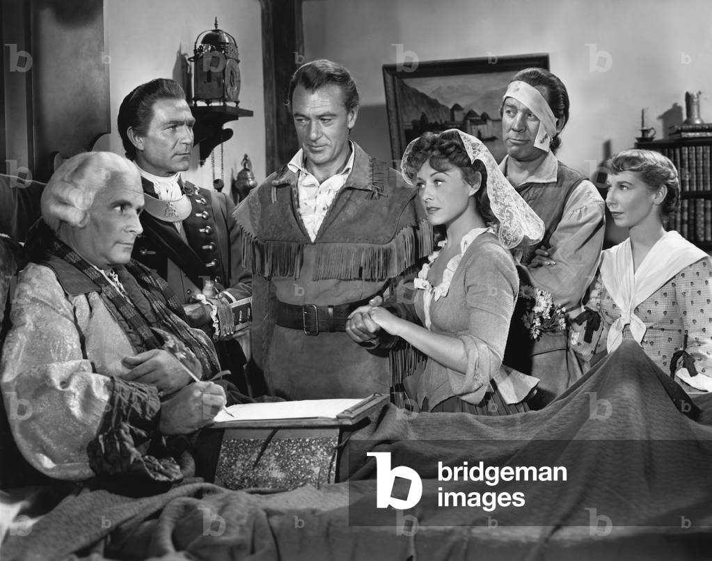 Victor Varconi, Henry Wilcoxon, Gary Cooper And Paulette Goddard, Unconquered 1947 Directed By Cecil B. Demille