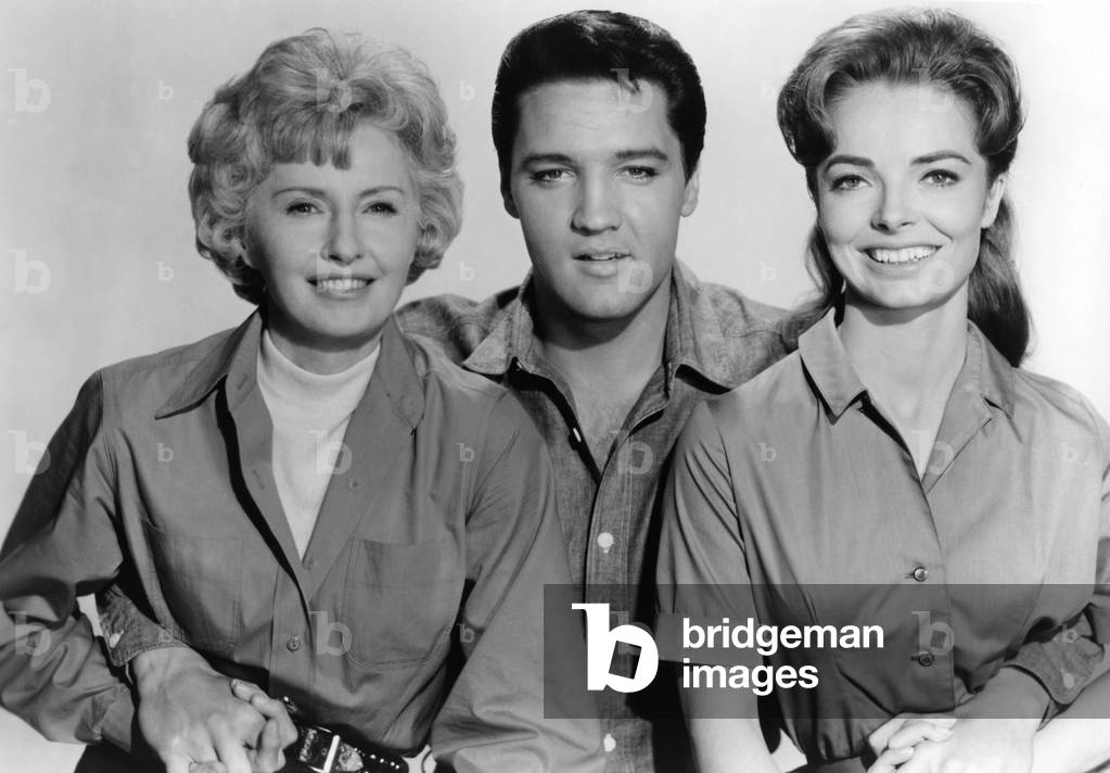 Barbara Stanwyck, Elvis Presley And Joan Freeman