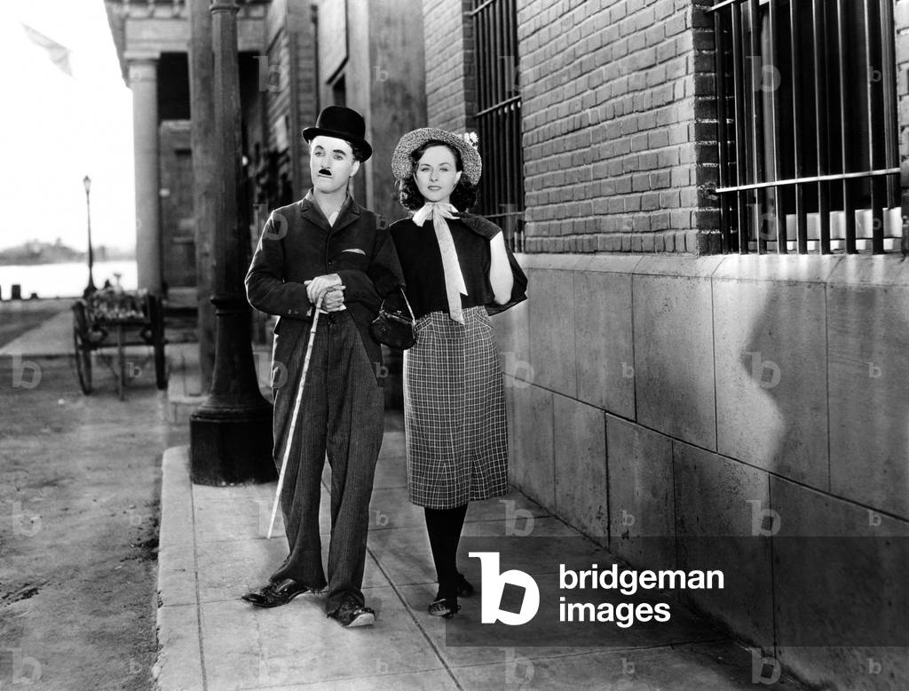 Charles Chaolin And Paulette Goddard