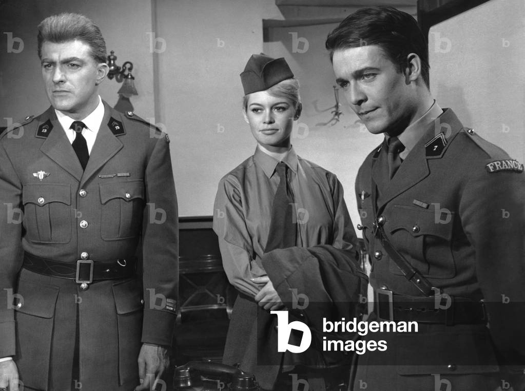 Yves Vincent, Brigitte Bardot And Jacques Charrier, 1959 (film still)