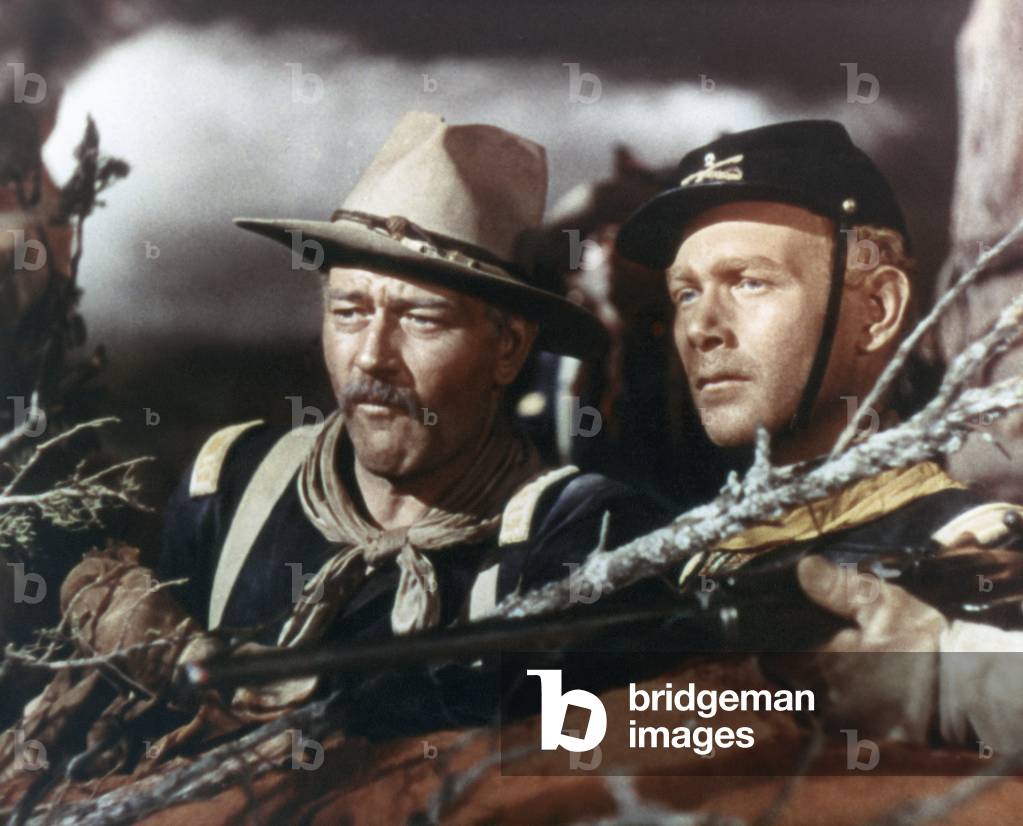 John Wayne And Harry Carey Jr.