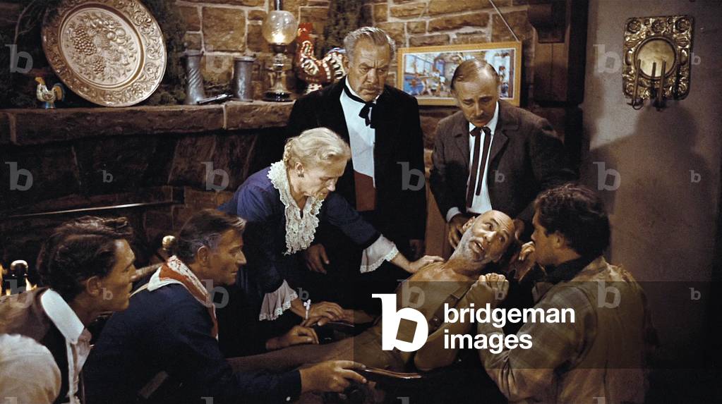 John Wayne, Olive Carey, Ward Bond, Hank Worden, John Qualen And Jeffrey Hunter.