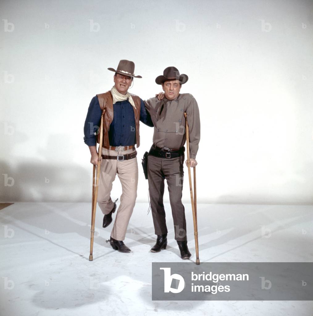 John Wayne And Robert Mitchum, El Dorado 1967 Directed By Howard Hawks