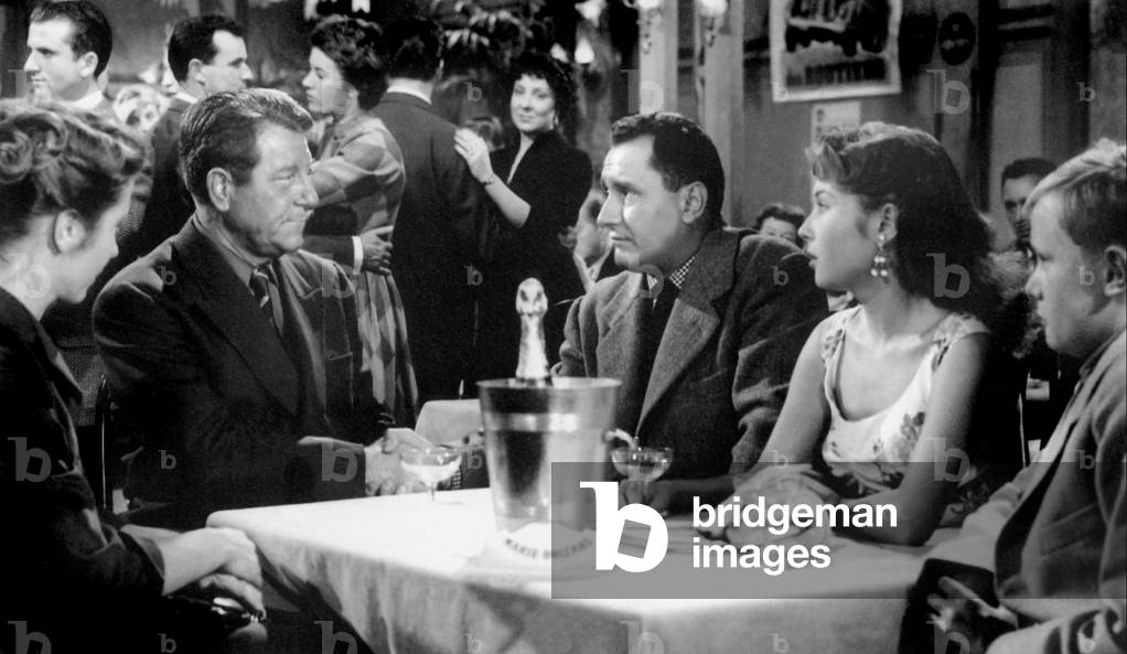 Yvette Etievant, Jean Gabin, Max Megy And Danny Carrel., Des Gens Sans Importance 1955 Directed By Henri Verneuil