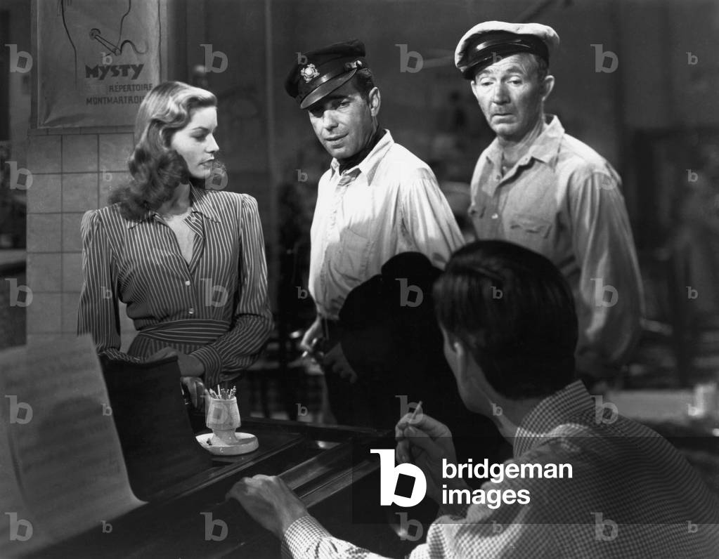 Lauren Bacall, Humphrey Bogart And Walter Brennan, To Have And To Have Not 1944 Directed By Howard Hawks