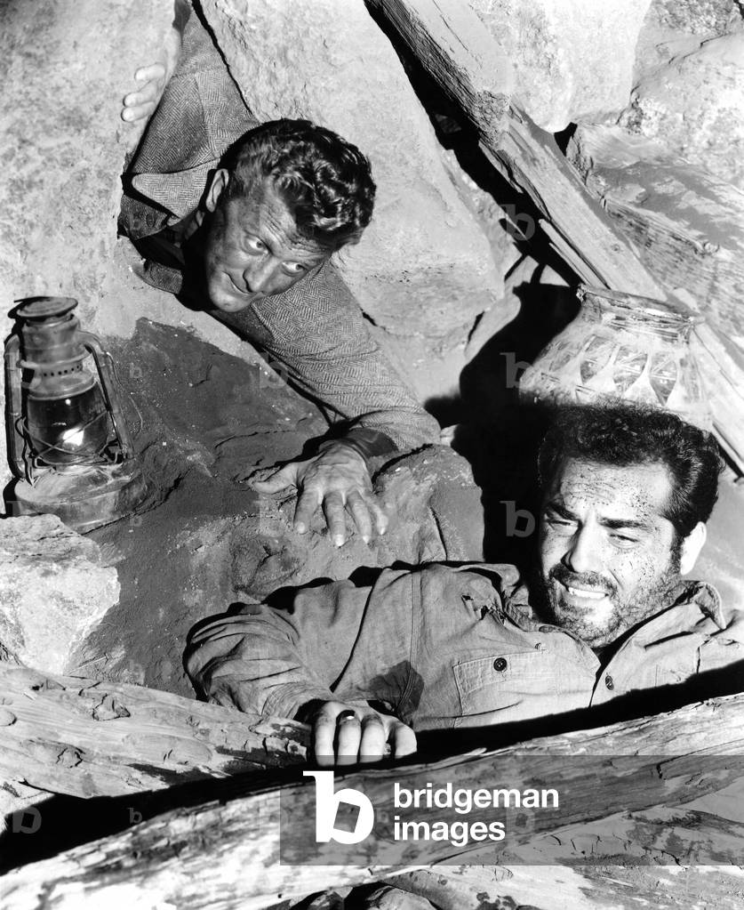 Kirk Douglas And Richard Benedict, Ace In The Hole 1951 Directed By Billy Wilder