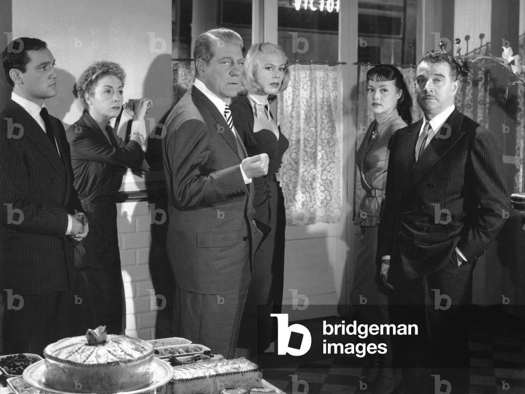 Michel Jourdan, Denise Clair, Jean Gabin, Dora Doll, Jeanne Moreau And René Dary, Touchez Pas Au Grisbi 1953 Directed By Jacques Becker