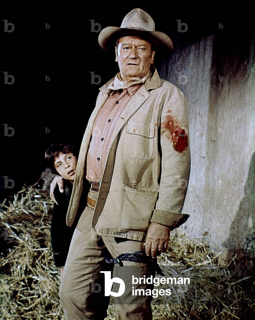 John Ethan Wayne (Playing Big Jake'S Grandson) And John Wayne, Big Jake 1971 Directed By George Sherman And John Wayne (Uncredi