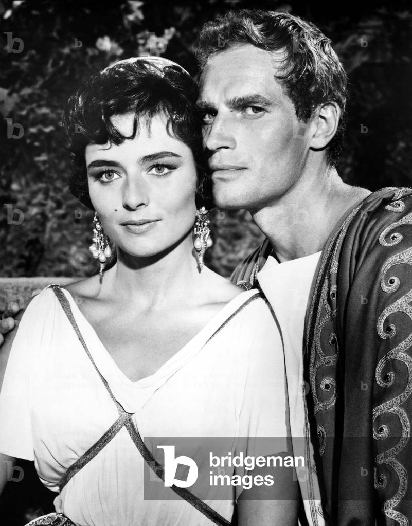 Marina Berti And Charlton Heston, Ben-Hur 1959 Directed By Wiiliam Wyler