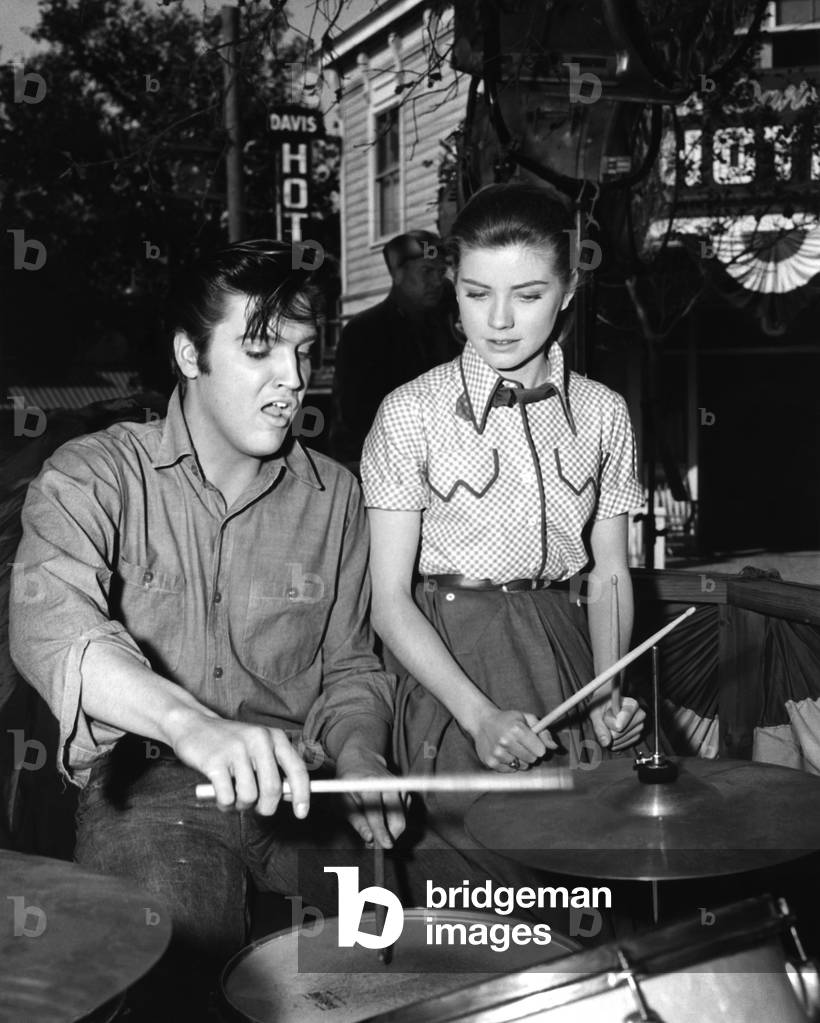 On The Set, Elvis Presley And Dolores Hart