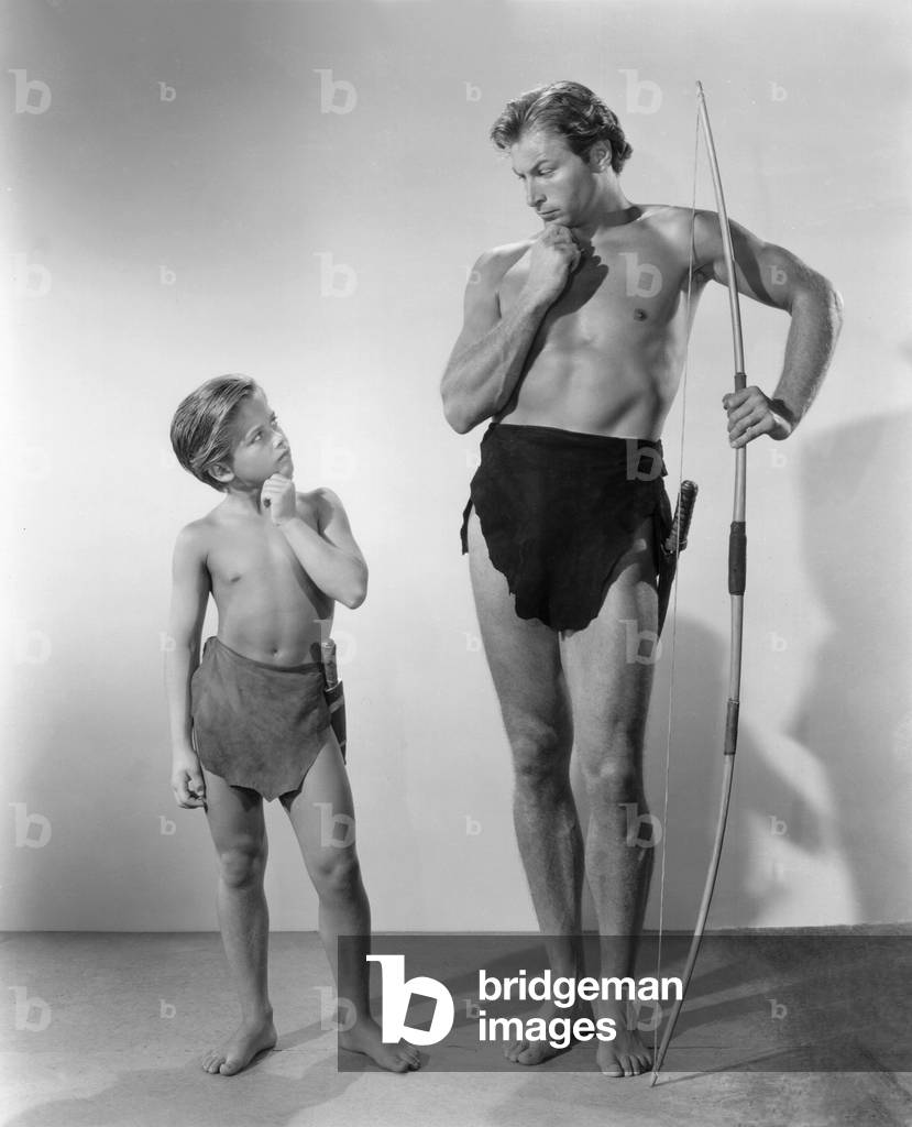 Tommy Carlton And Lex Barker, Tarzan'S Savage Fury 1952 Directed By Cy Endfield