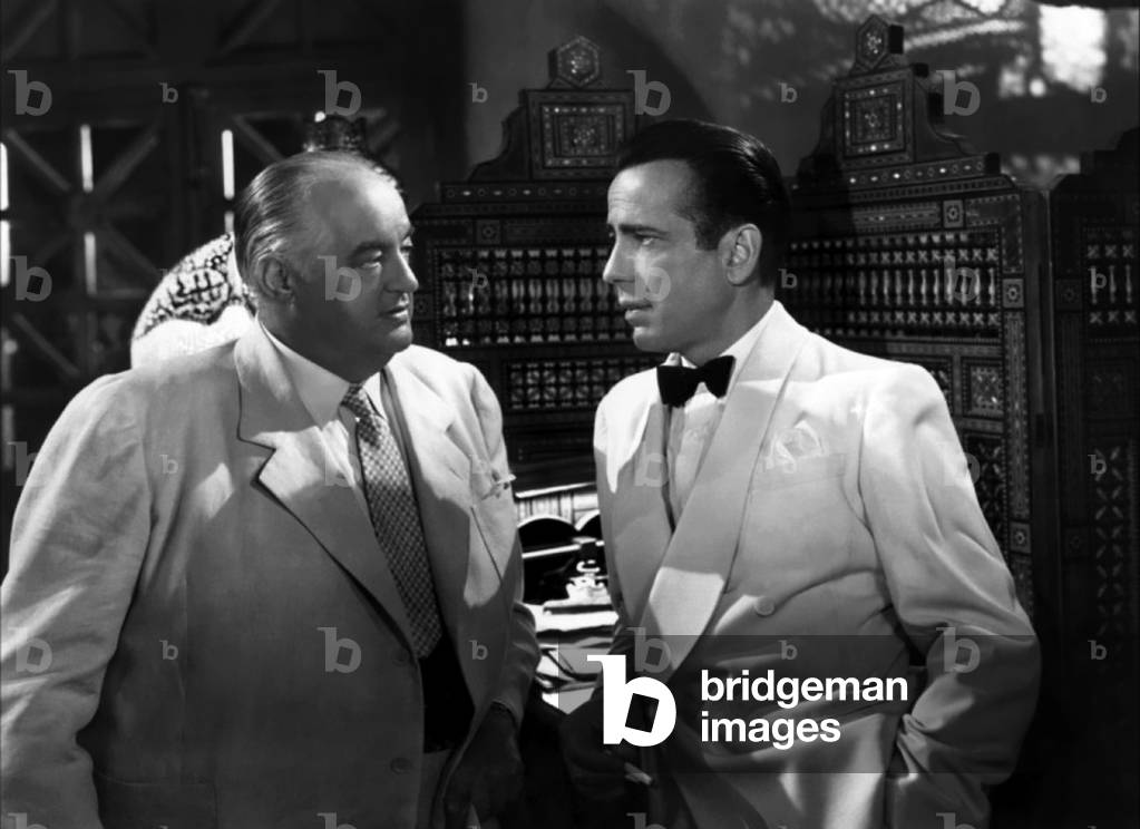 Sydney Greenstreet And Humphrey Bogart, Casablanca 1943 Directed By Michael Curtiz