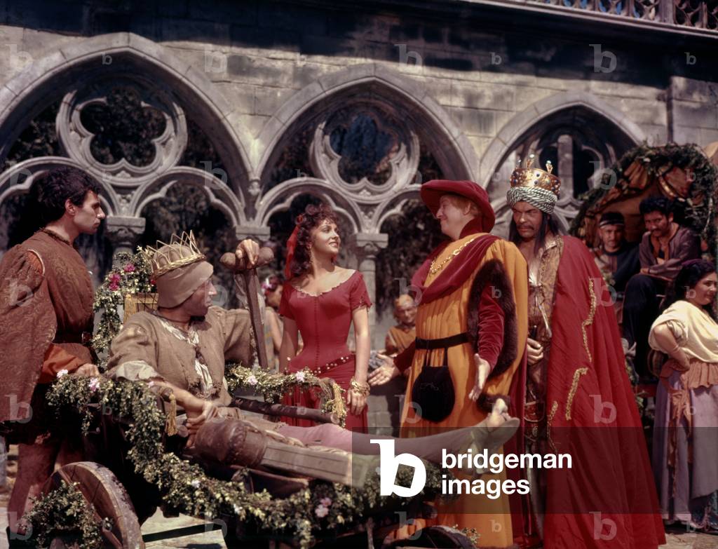 Jacques Dufilho, Philippe Clay And Gina Lollobrigida