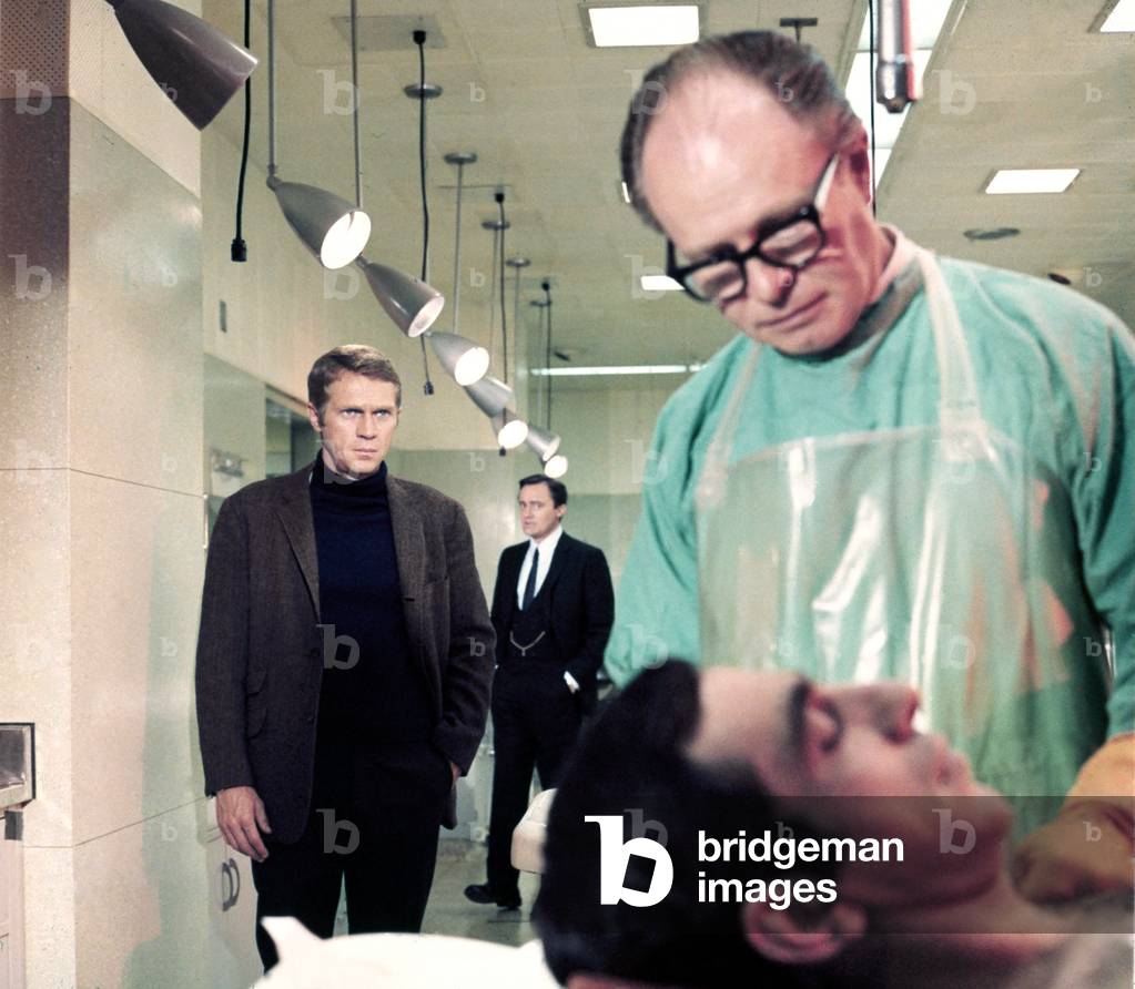 Steve Mcqueen And Robert Vaughn, Bullitt 1968 Directed By Peter Yates