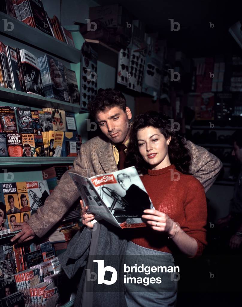 On The Set, Burt Lancster And Ava Gardner.