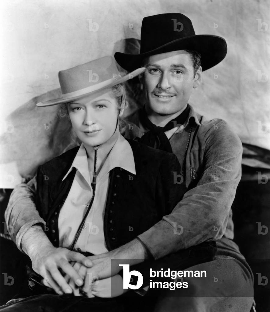 Miriam Hopkins And Errol Flynn, Virginia City 1940 Directed By Michael Curtiz