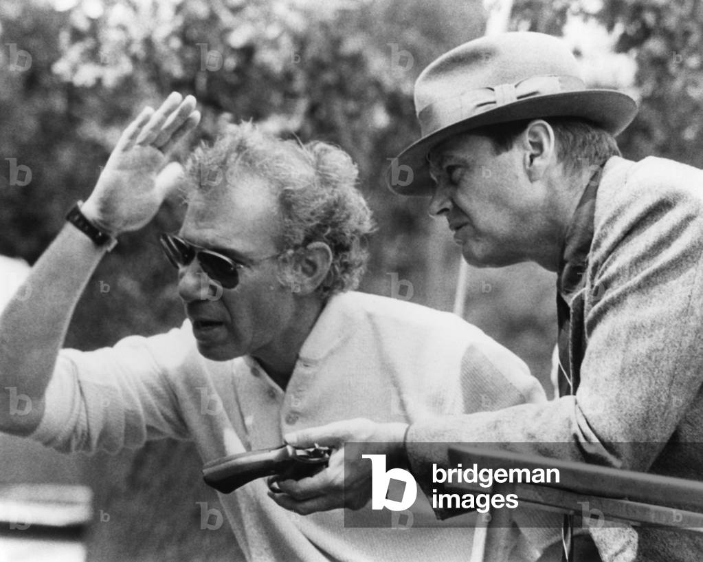 On The Set, Bob Rafelson (Director) Directs Jack Nicholson.
