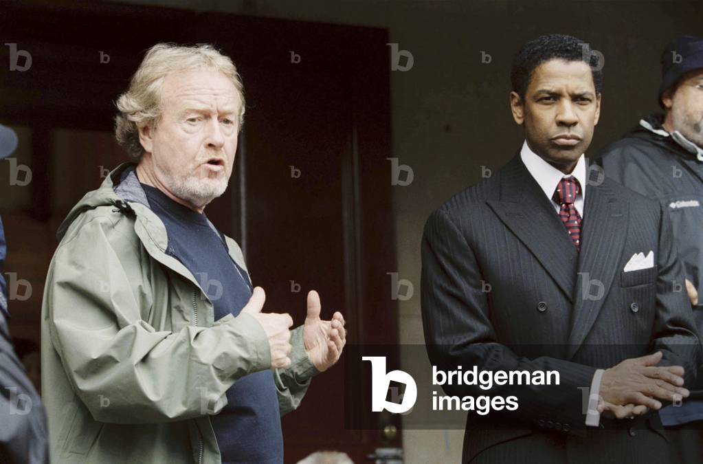 Ridley Scott Directs Denzel Washington, American Gangster 2007 Directed By Ridley Scott
