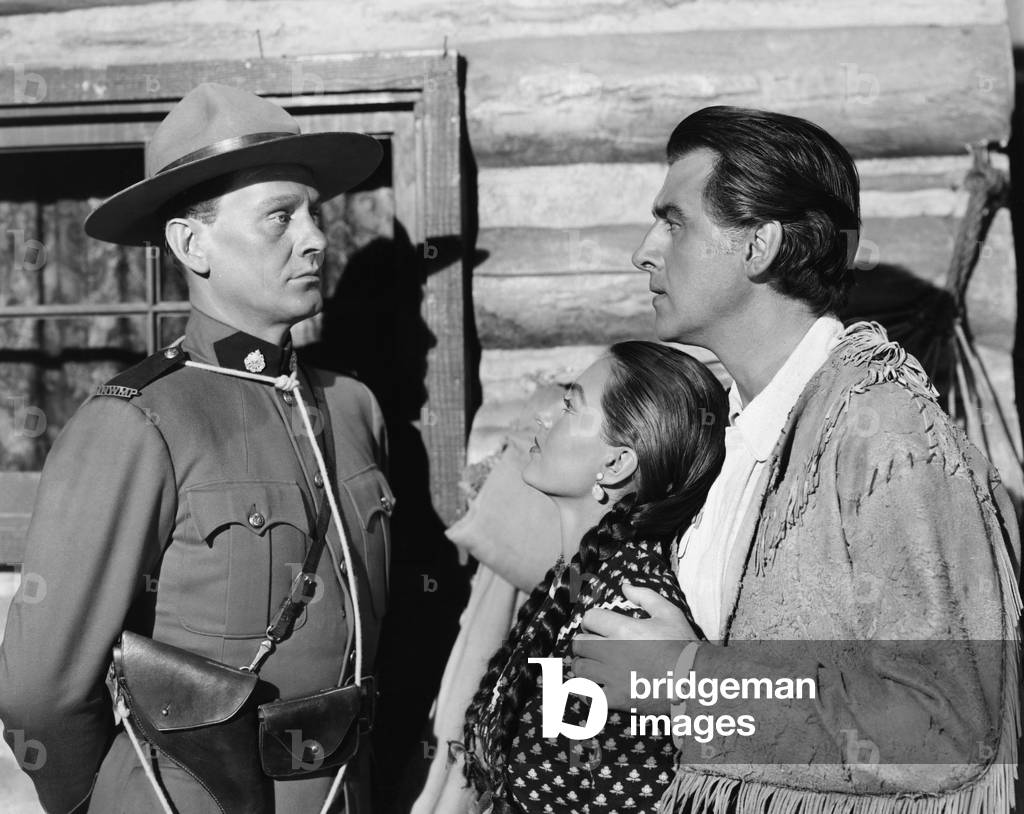 Wendell Corey, Cyd Charisse And Stewart Granger, The Wild North 1952 Directed By Andrew Marton