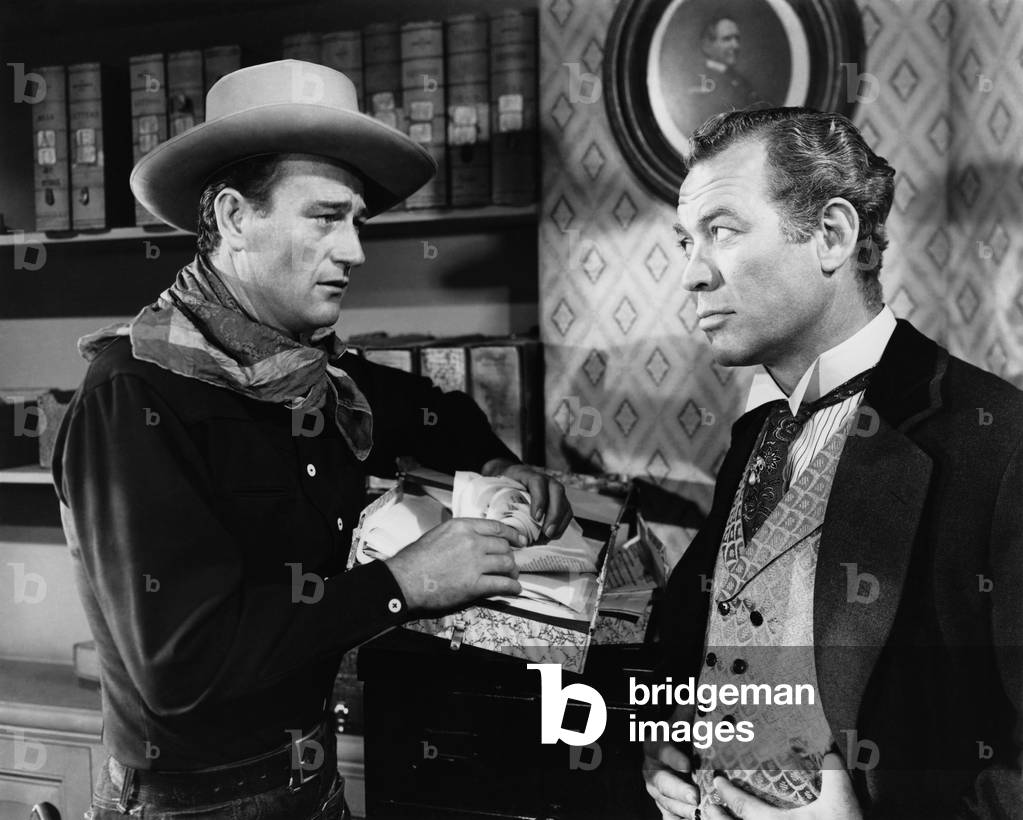 John Wayne And Ward Bond, Tall In The Saddle 1944 Directed By Edwin L. Marin