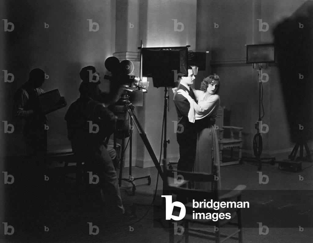 On The Set Greta Garbo And John Gilbert During The Filming Of 'A Woman Of Affairs'. , A Woman Of Affairs 1928 Directed By Clarence Brown