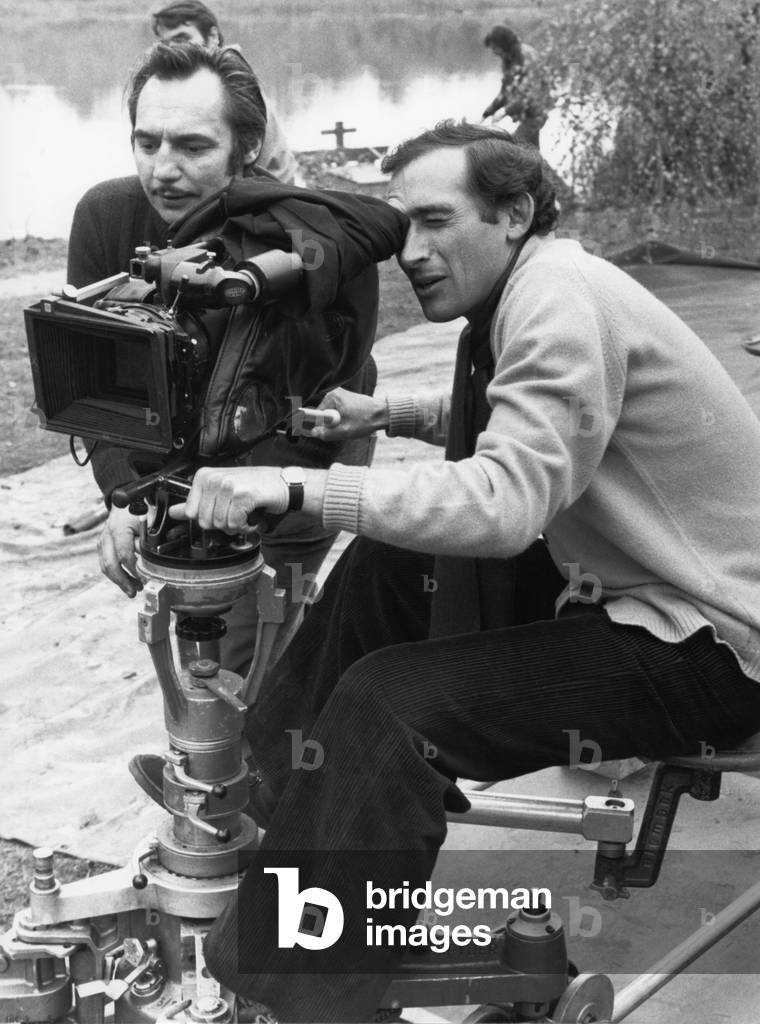 On The Set, Alain Corneau Behind The Camera.