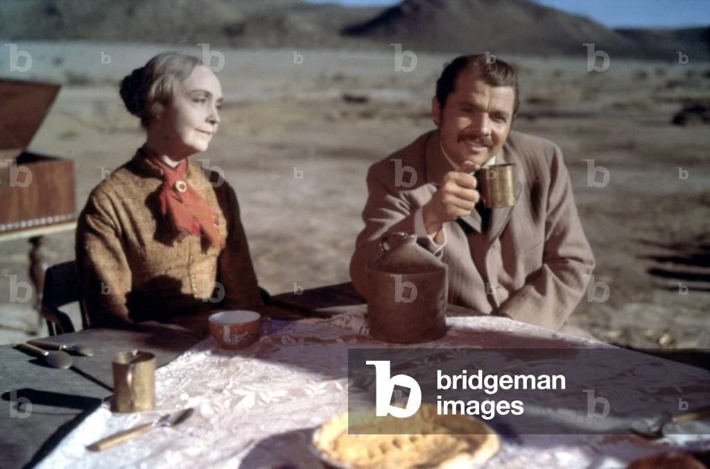 Lillian Gish And Audie Murphy , The Unforgiven 1960 Directed By John Huston