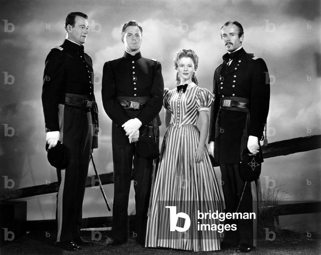 John Wayne;  John Agar, Shirley Temple And Henry Fonda.