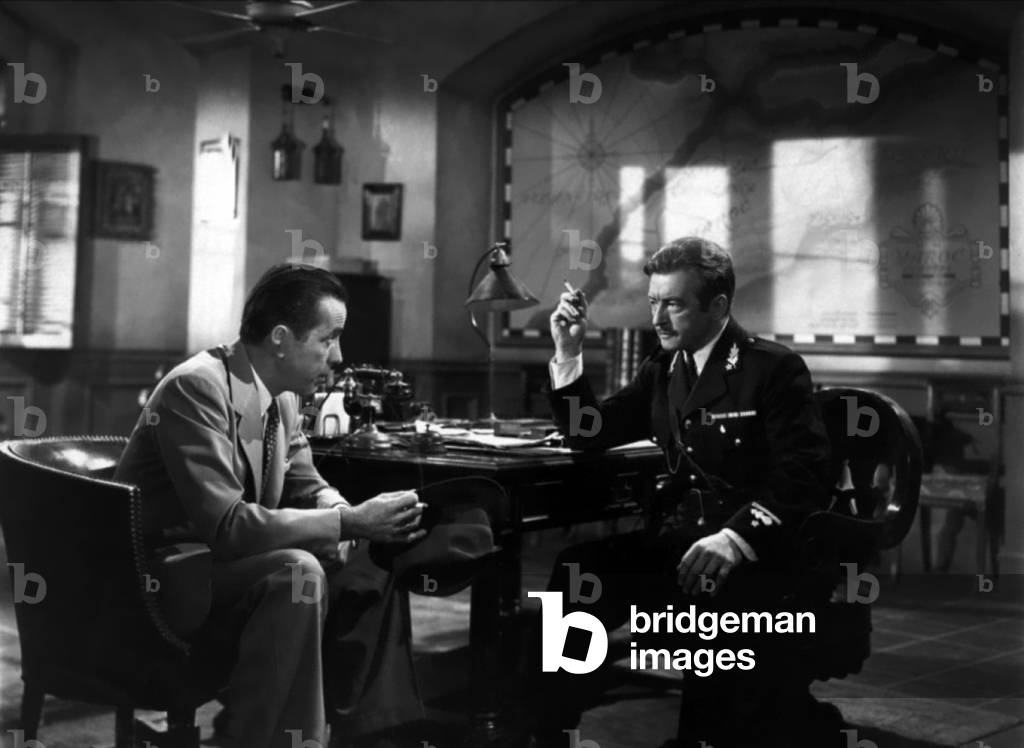 Humphrey Bogart And Claude Rains, Casablanca 1943 Directed By Michael Curtiz