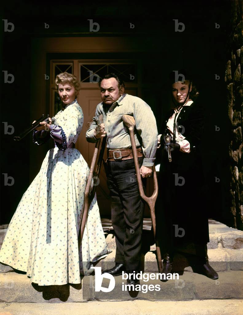 Barbara Stanwyck, Edward G.Robinson And Dianne Foster, The Violent Men 1955 Directed By Rudolph Mate