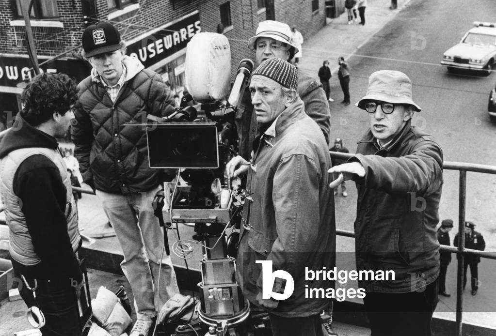 On The Set, Woody Allen Directs His Team.