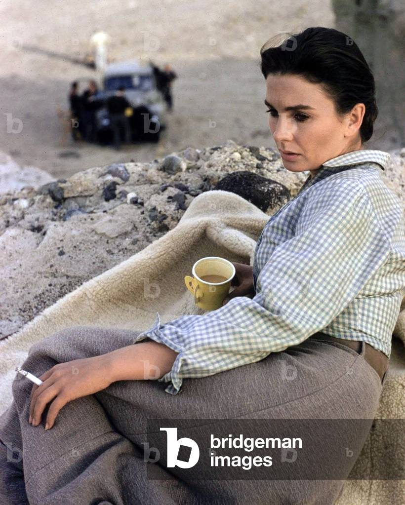 On The Set, Jean Simmons., The Big Country 1958 Directed By William Wyler