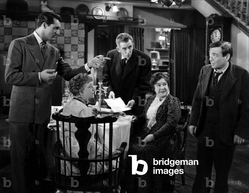 Cary Grant, Josephine Hull, Jean Adair And Peter Lorre., Arsenic And Old Lace 1944 Directed By Frank Capra