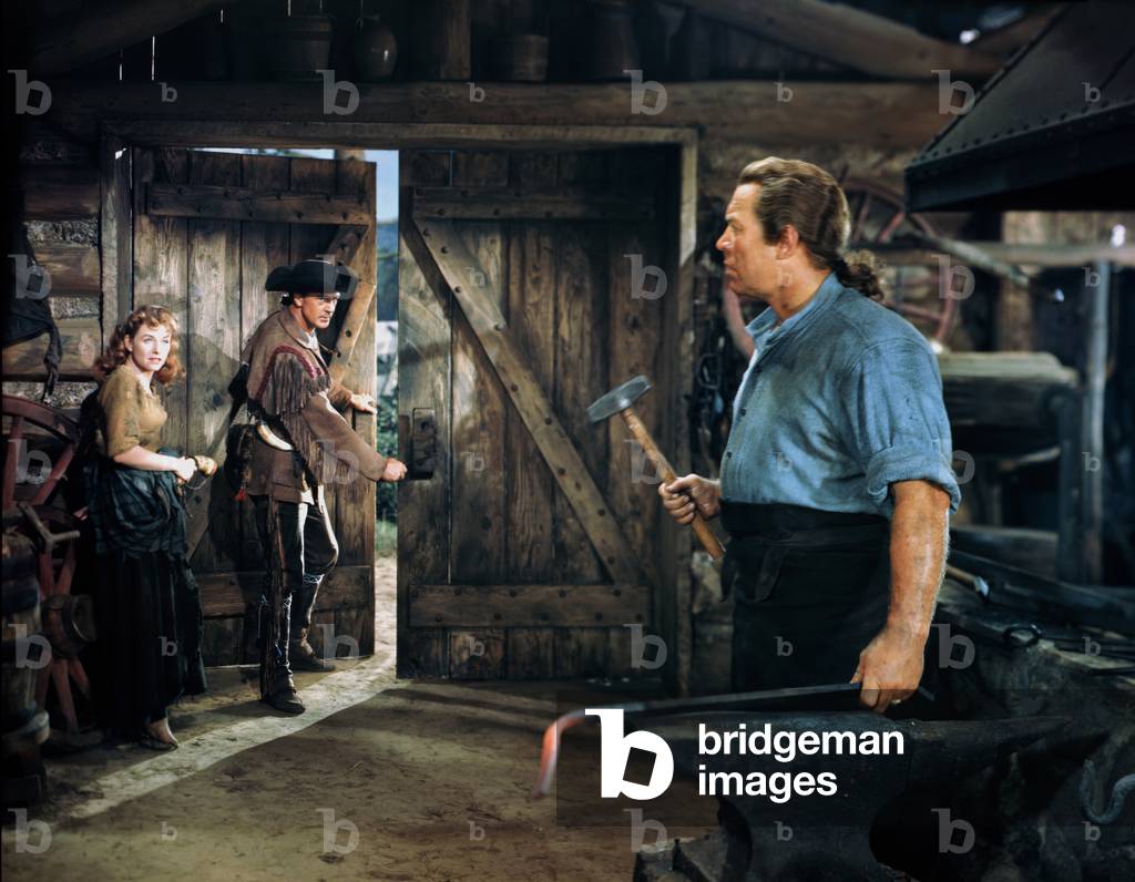 Paulette Goddard, Gary Cooper And Ward Bond, Unconquered 1947 Directed By Cecil B. Demille