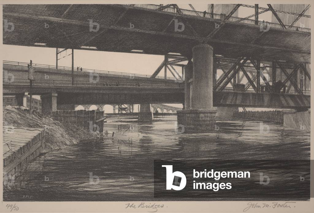 The Bridges, c.1933-1934 (lithograph)