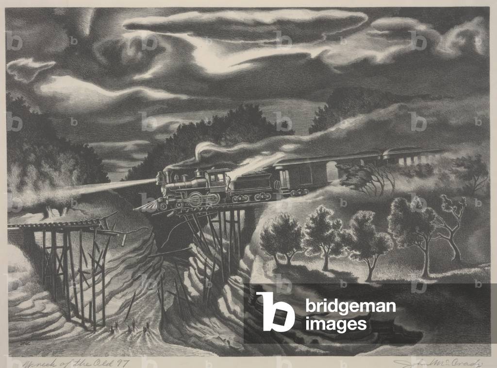 Wreck of the Old 97 (litho)