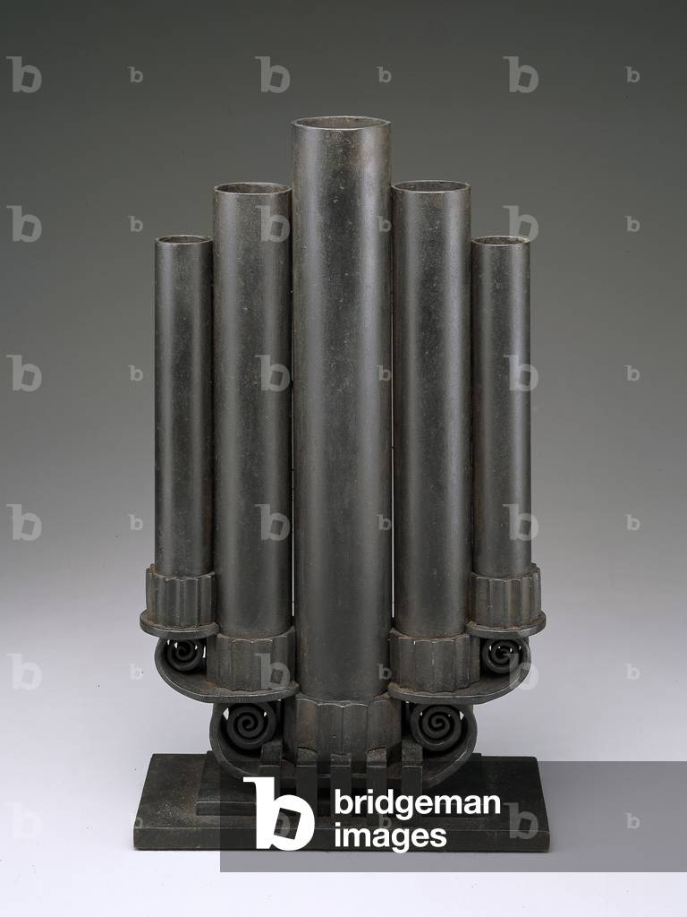 Black pipe vase, c.1930 (iron)