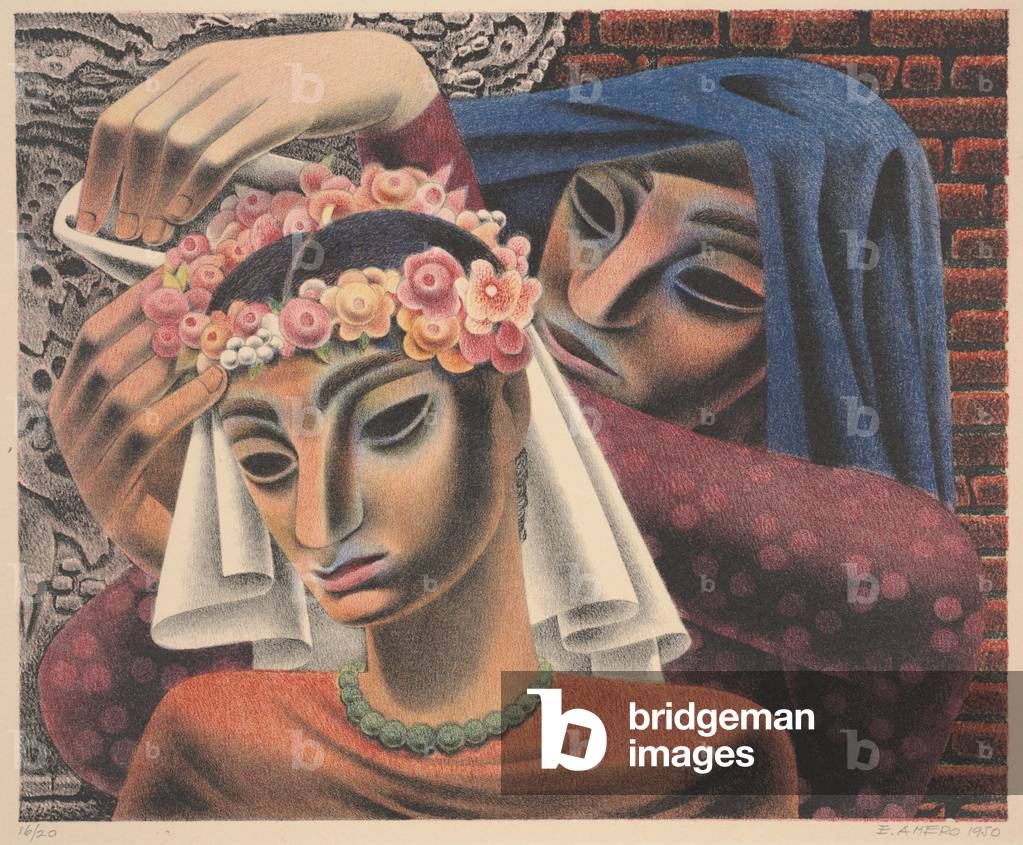 Fiesta, 1950 (color litho)