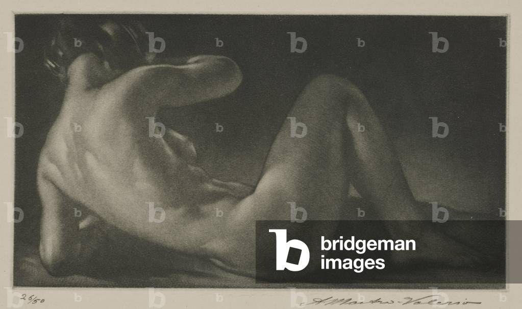 Large Reclining Nude (mezzotint)