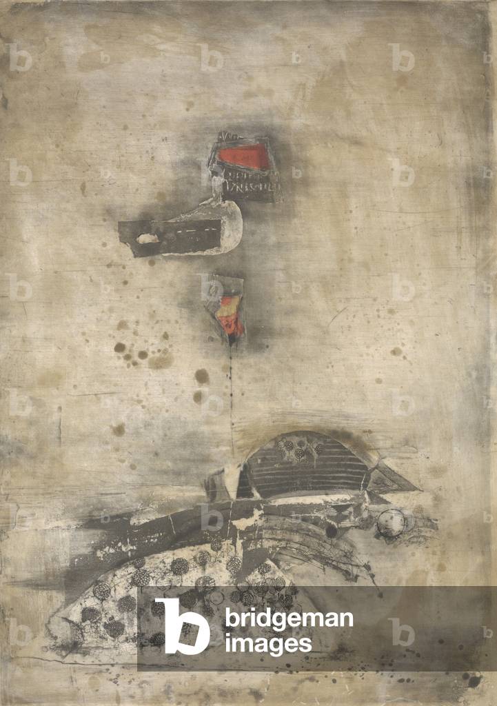 Sunset on the Hill (sugar-lift aquatint)