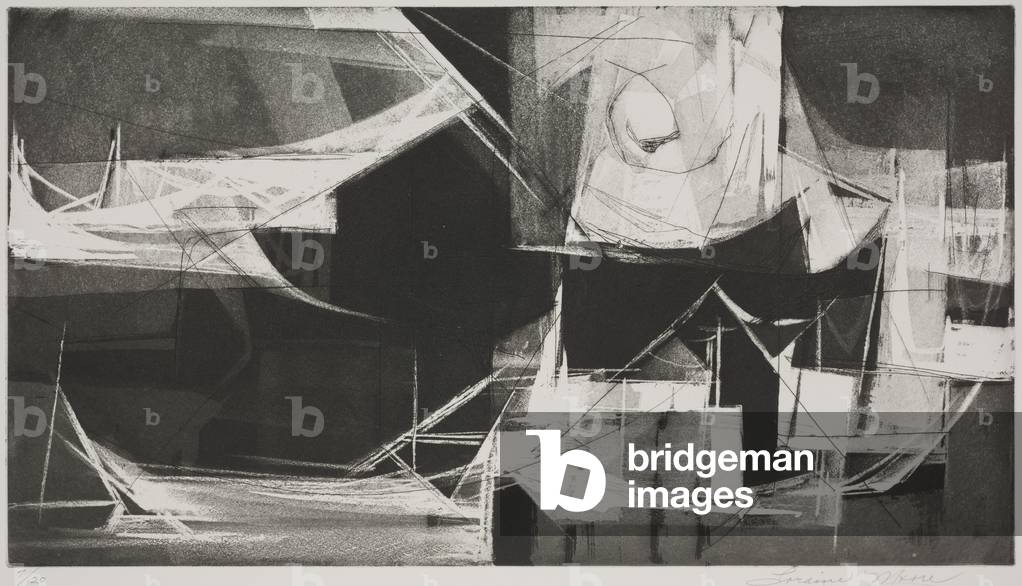 Departure (aquatint and drypoint)