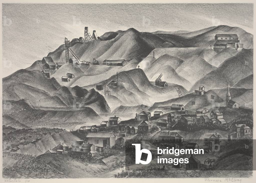 Victor, Colorado (litho)